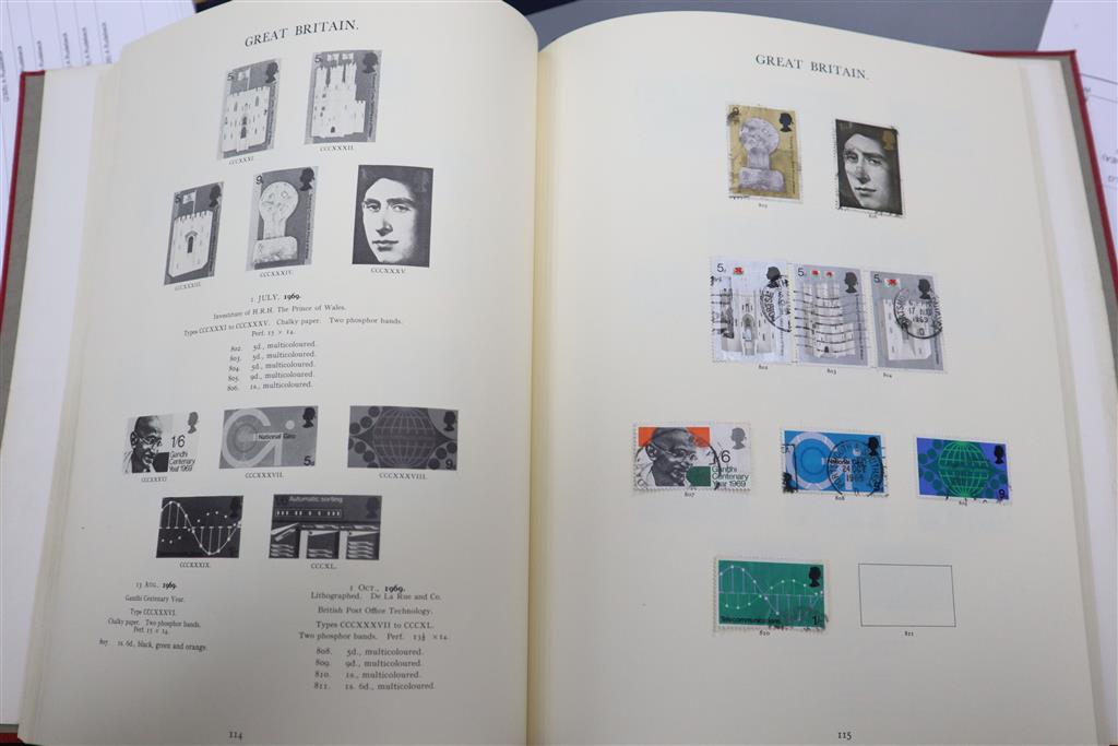 Nine somewhat sparsely mounted Great Britain and British Commonwealth stamp albums and a stock book (10)